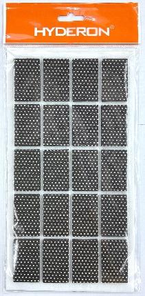 Protector para pata de mueble, 24 × 40 × 3 mm, 20 piezas