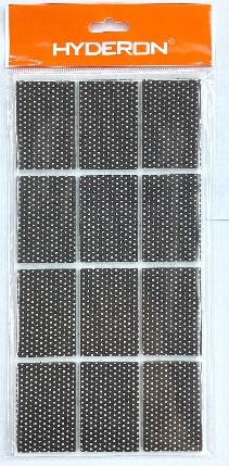 Protector para pata de mueble, 35 × 55 × 3 mm, 12 piezas