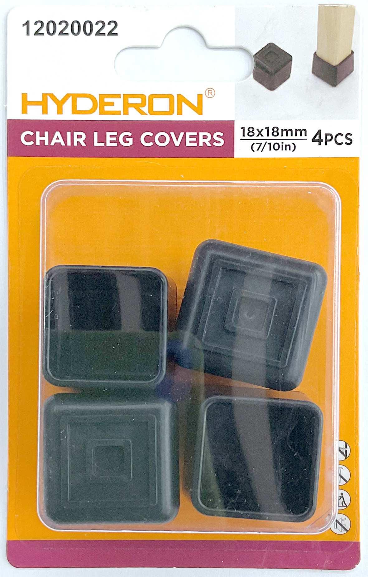 Protector para patas de mesa, 18 × 18 mm, 4 piezas