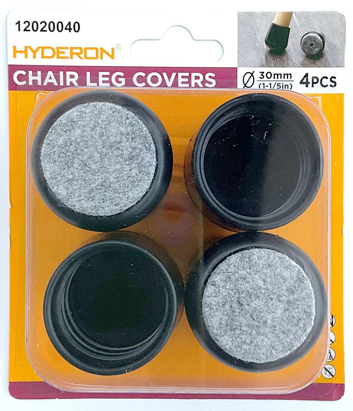 Protector para patas de mesa, 30 × 40 mm, 4 piezas, modelo 12020040