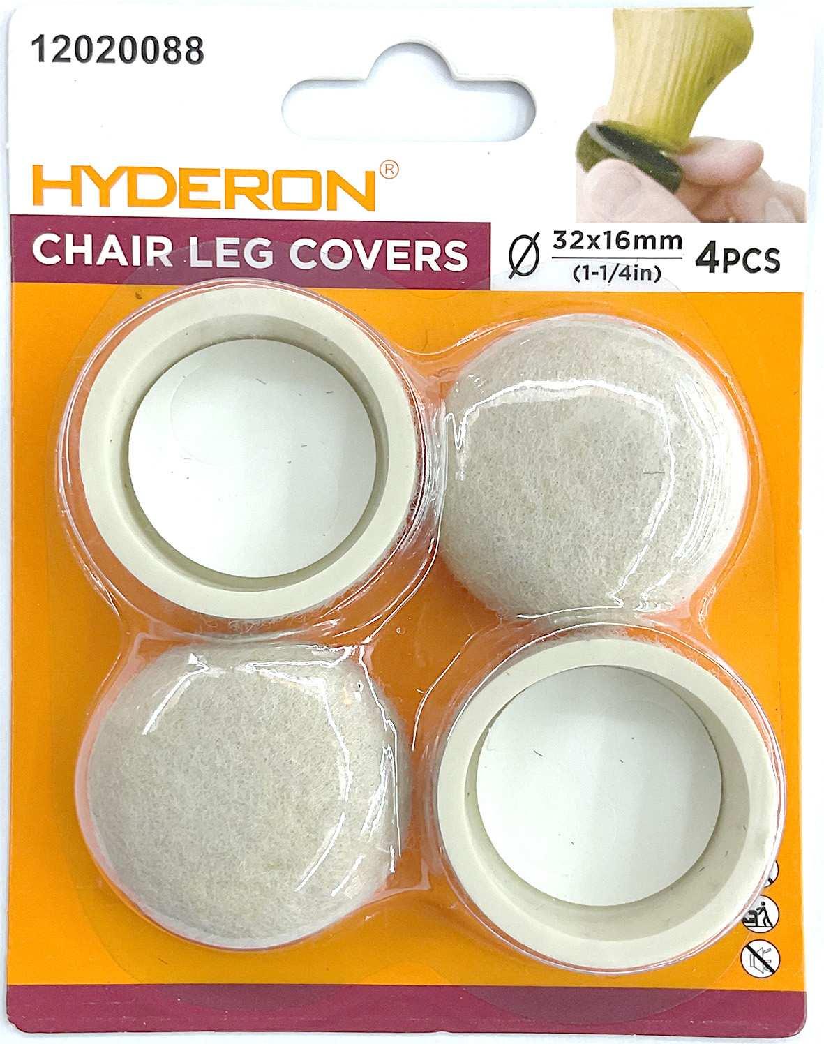 Protector para patas de mesa, 32 × 16 mm, 4 piezas, modelo 12020088