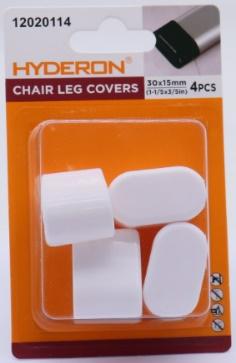 Protector para patas de mesa, 30 × 15 mm, 4 piezas, modelo 12020114