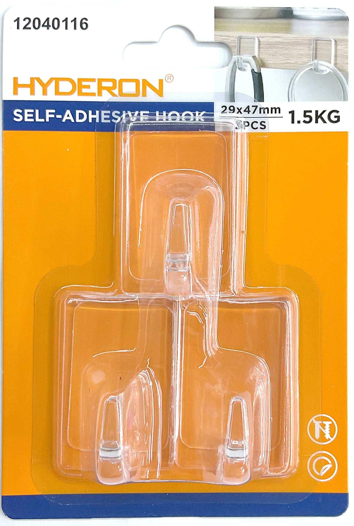 Gancho, 29 × 47 mm, 3 piezas, ref. 12040116