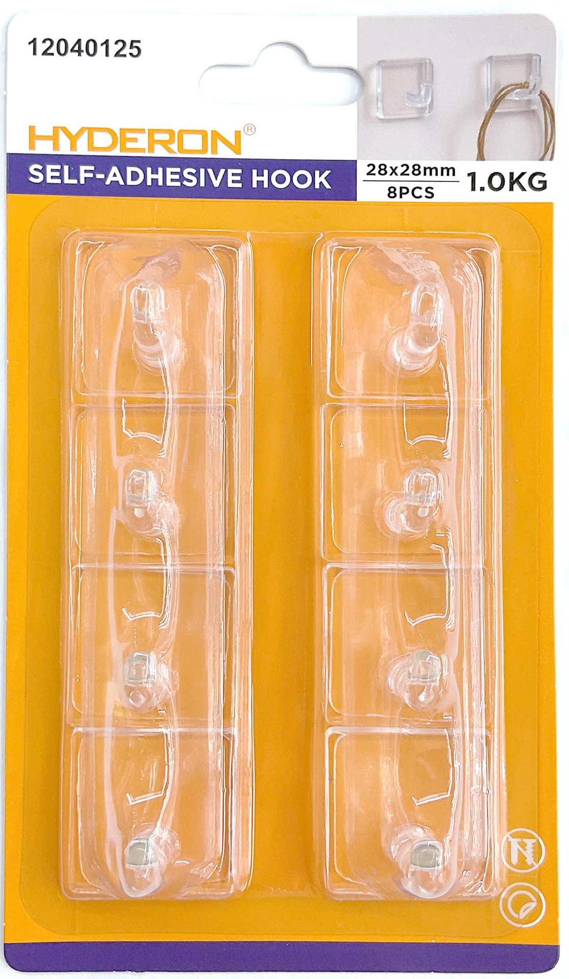 Juego de ganchos, 28 × 28 mm, 8 piezas