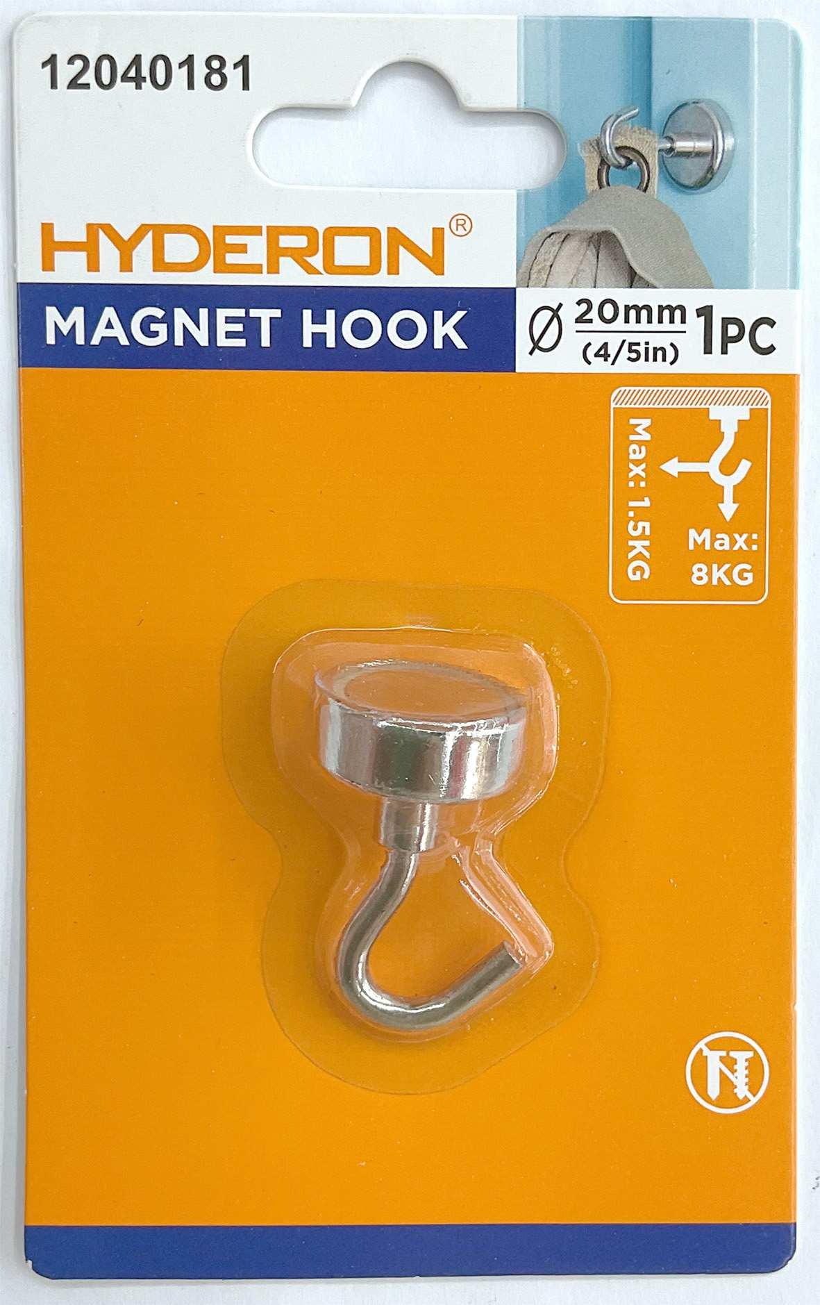 Gancho, 20 mm, 12 kg, 1 pieza