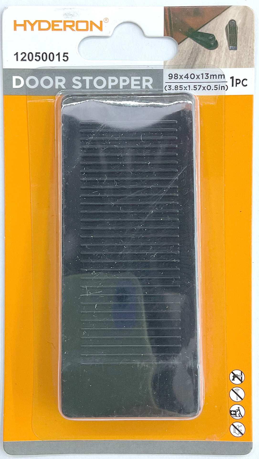 Tope para puerta, 98 × 40 × 13 mm, 1 pieza, ref. 12050015