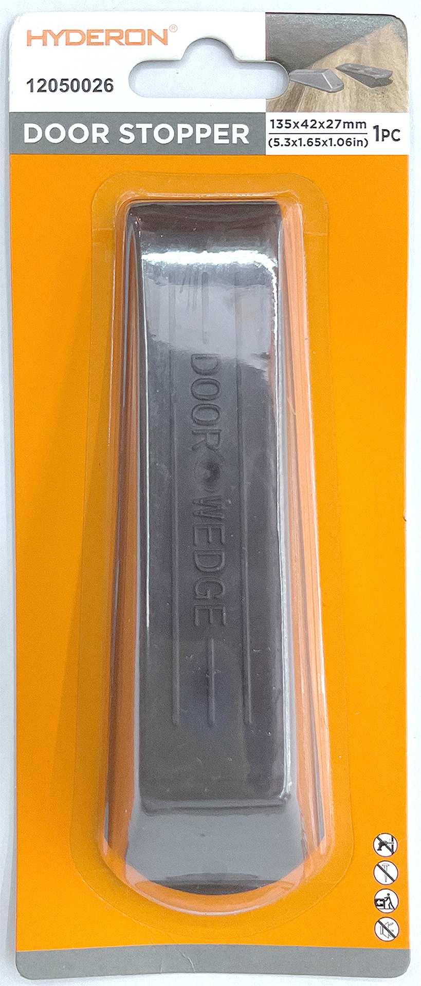Tope para puerta, 135 × 42 × 27 mm, 1 pieza, ref. 12050026