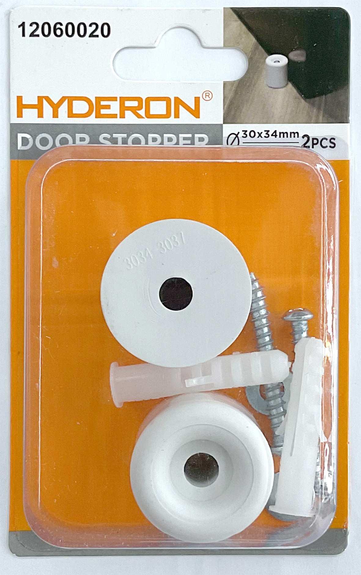Topes para puertas, 30 × 34 mm, 2 piezas