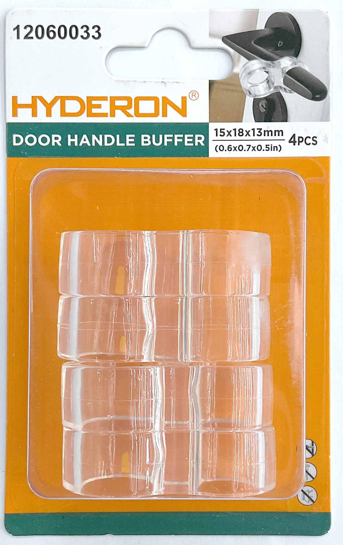 Topes para puertas, 15,5 × 17,5 × 13,5 mm, 4 piezas