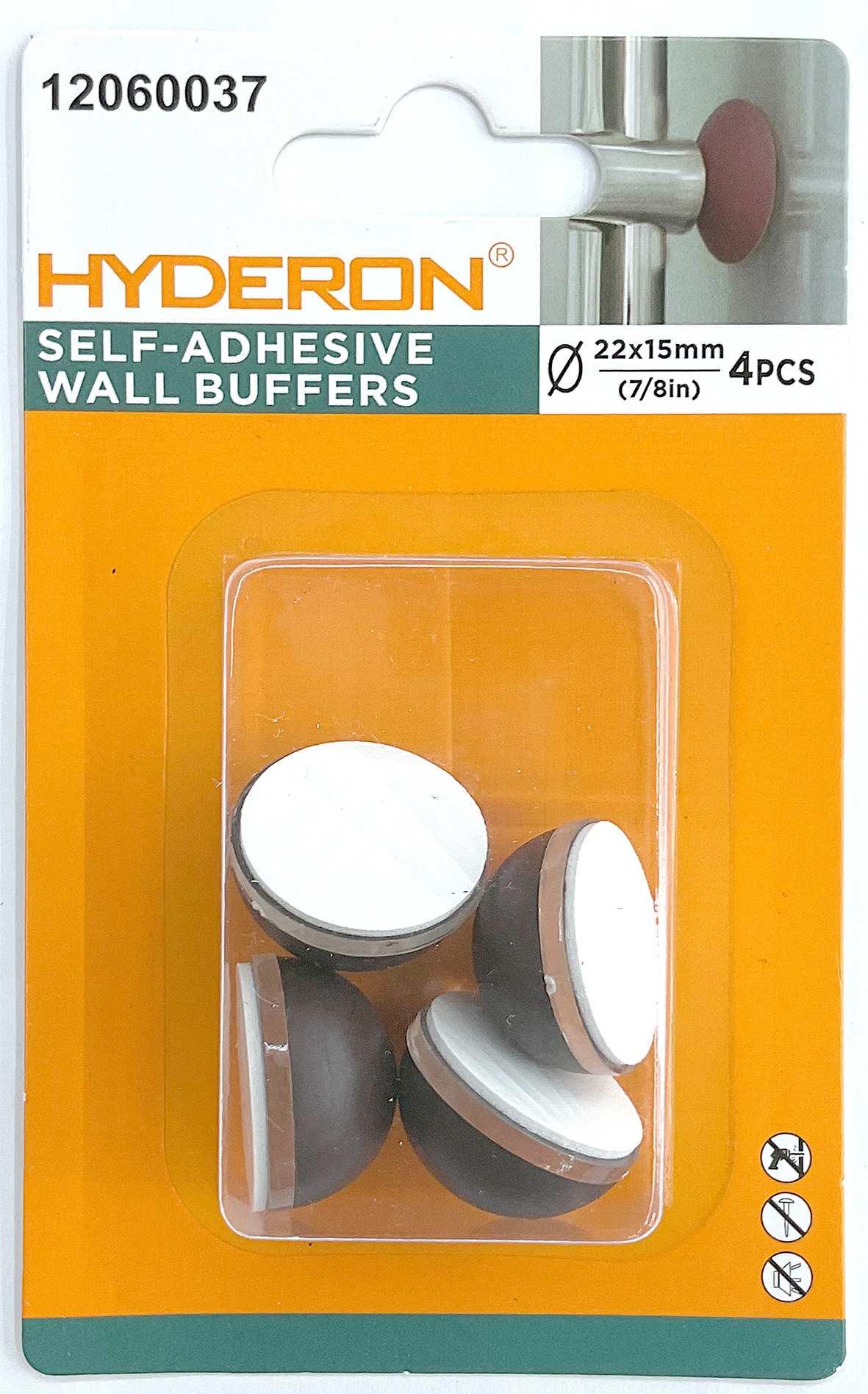 Topes para puertas, 22 × 15 mm, 4 piezas, modelo 12060037