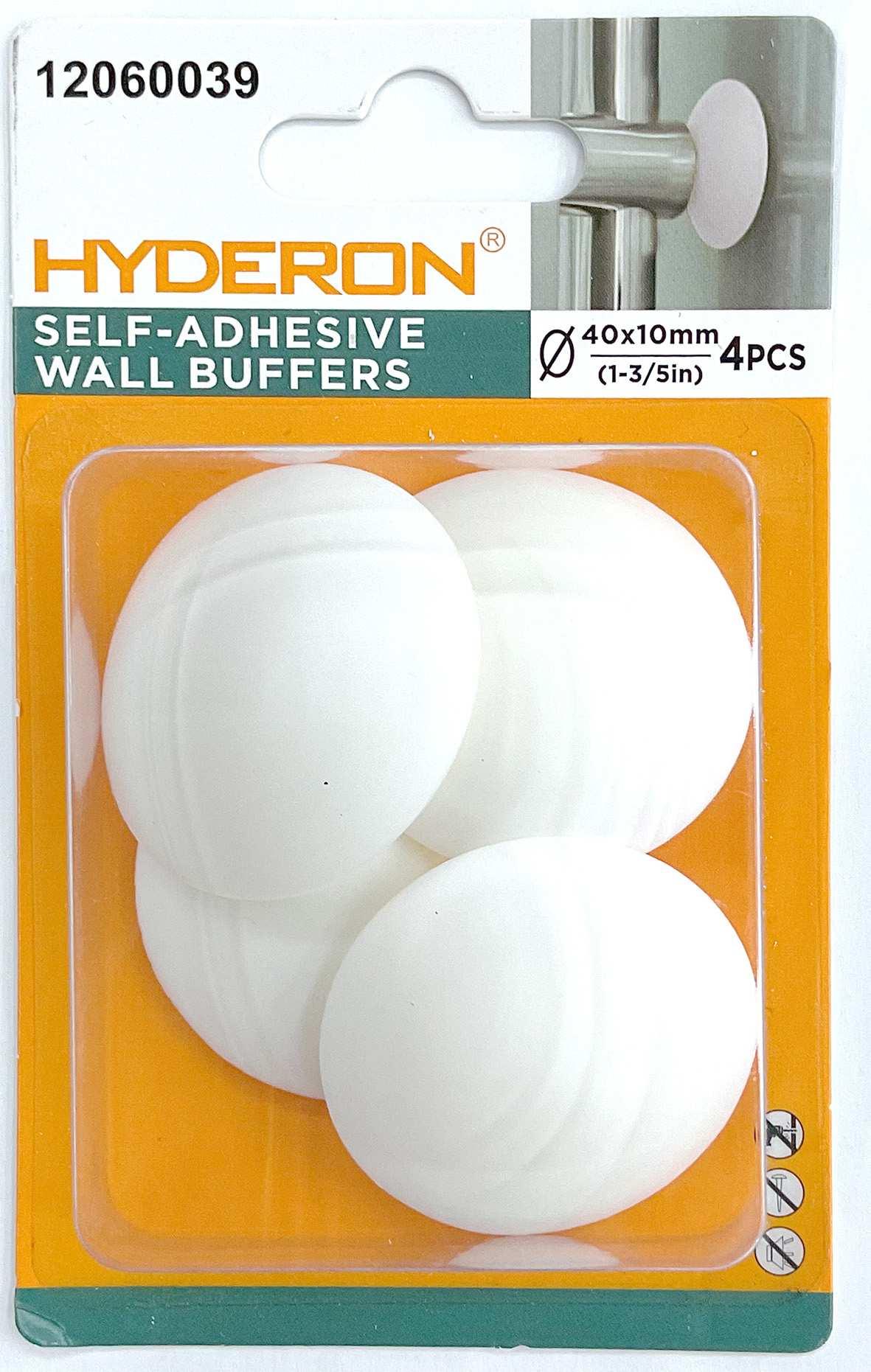 Topes para puertas, 40 × 10 mm, 4 piezas, modelo 12060039