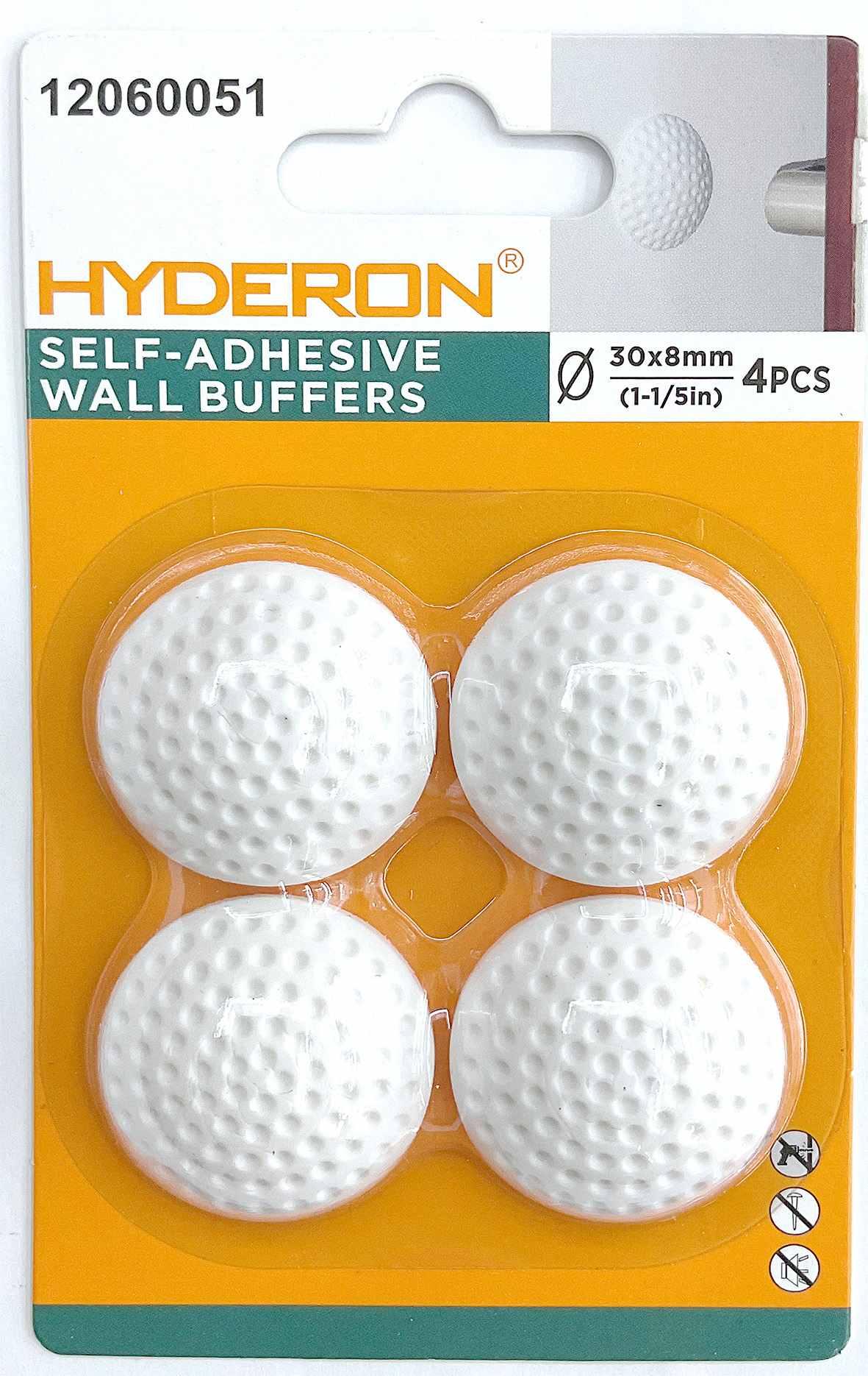 Topes para puertas, 30 × 8 mm, 4 piezas
