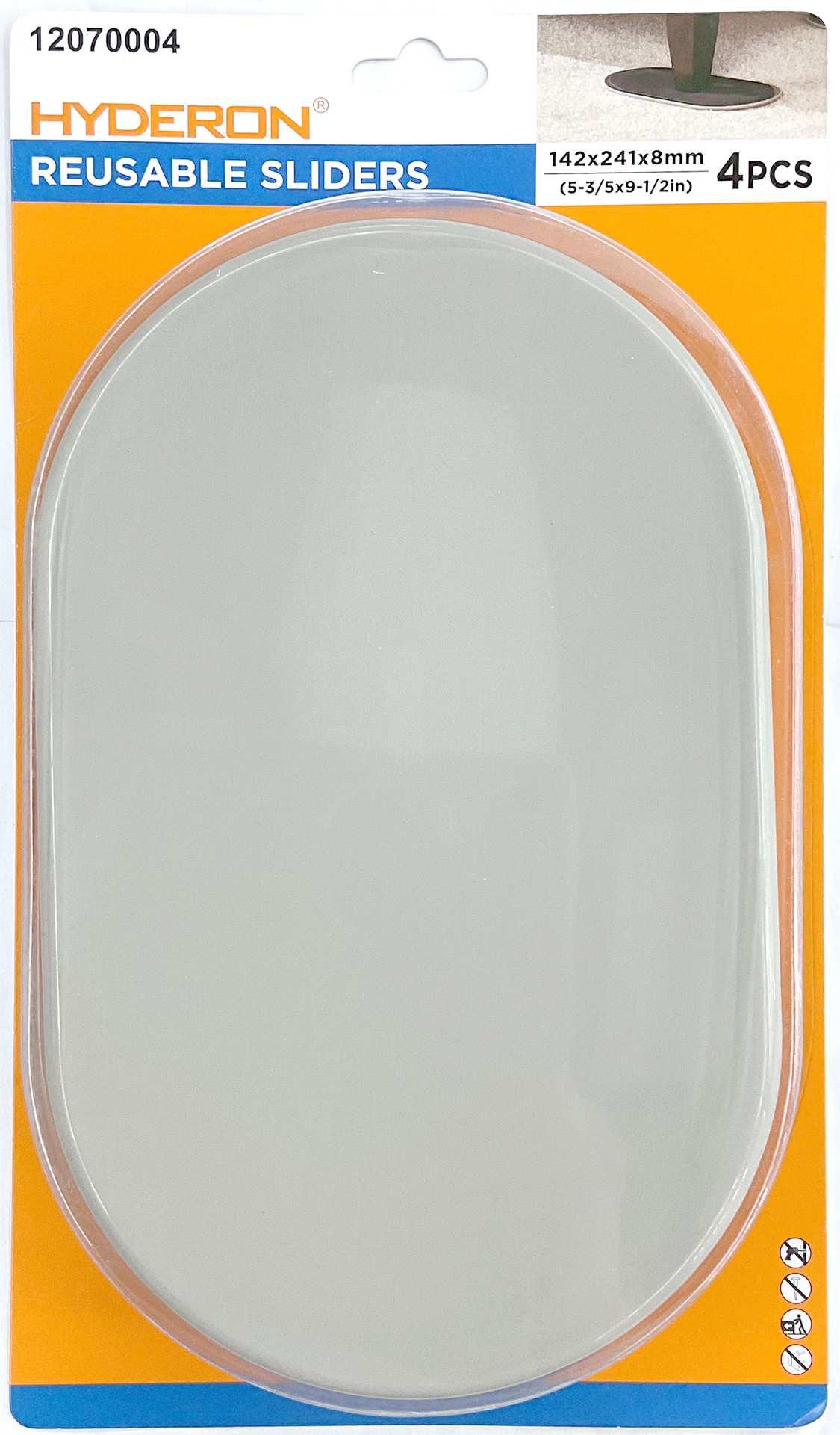 Deslizadores para muebles, 142 × 4, 4 piezas