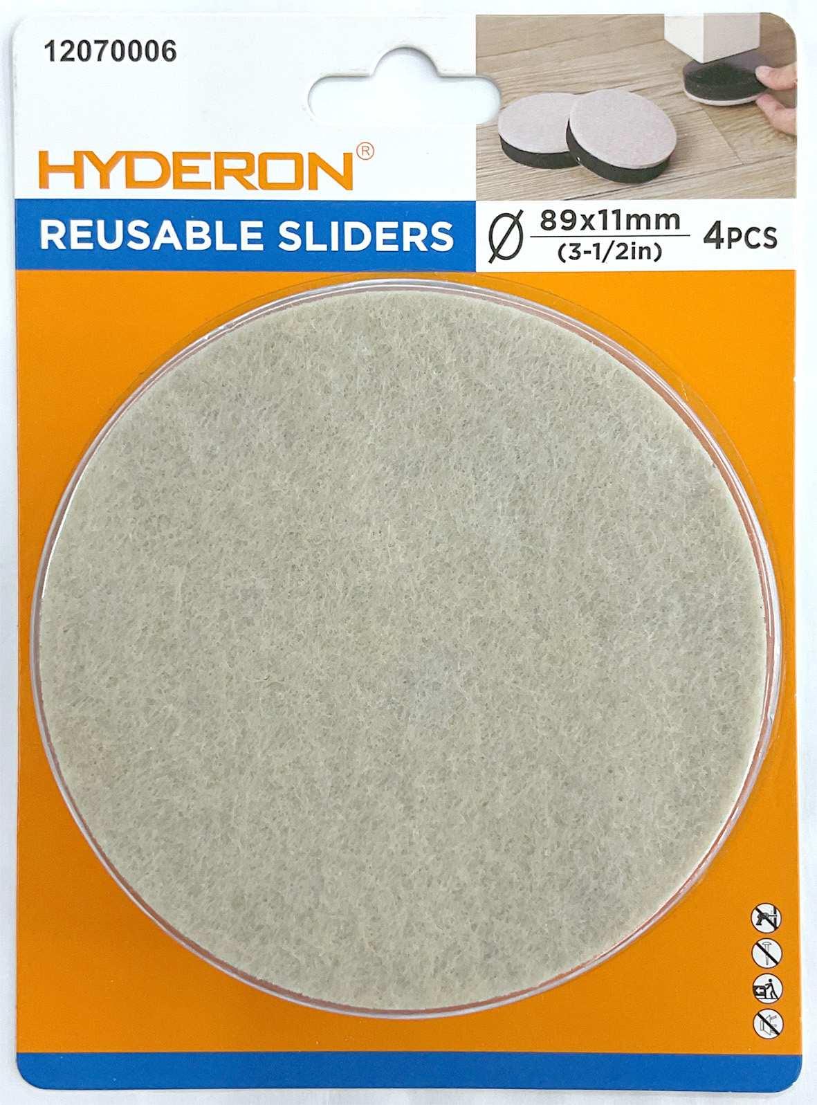 Deslizadores para muebles, 89 × 11 mm, 4 piezas