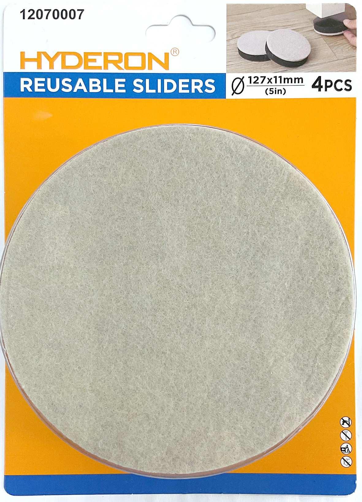 Deslizadores para muebles, 127 × 11 mm, 4 piezas