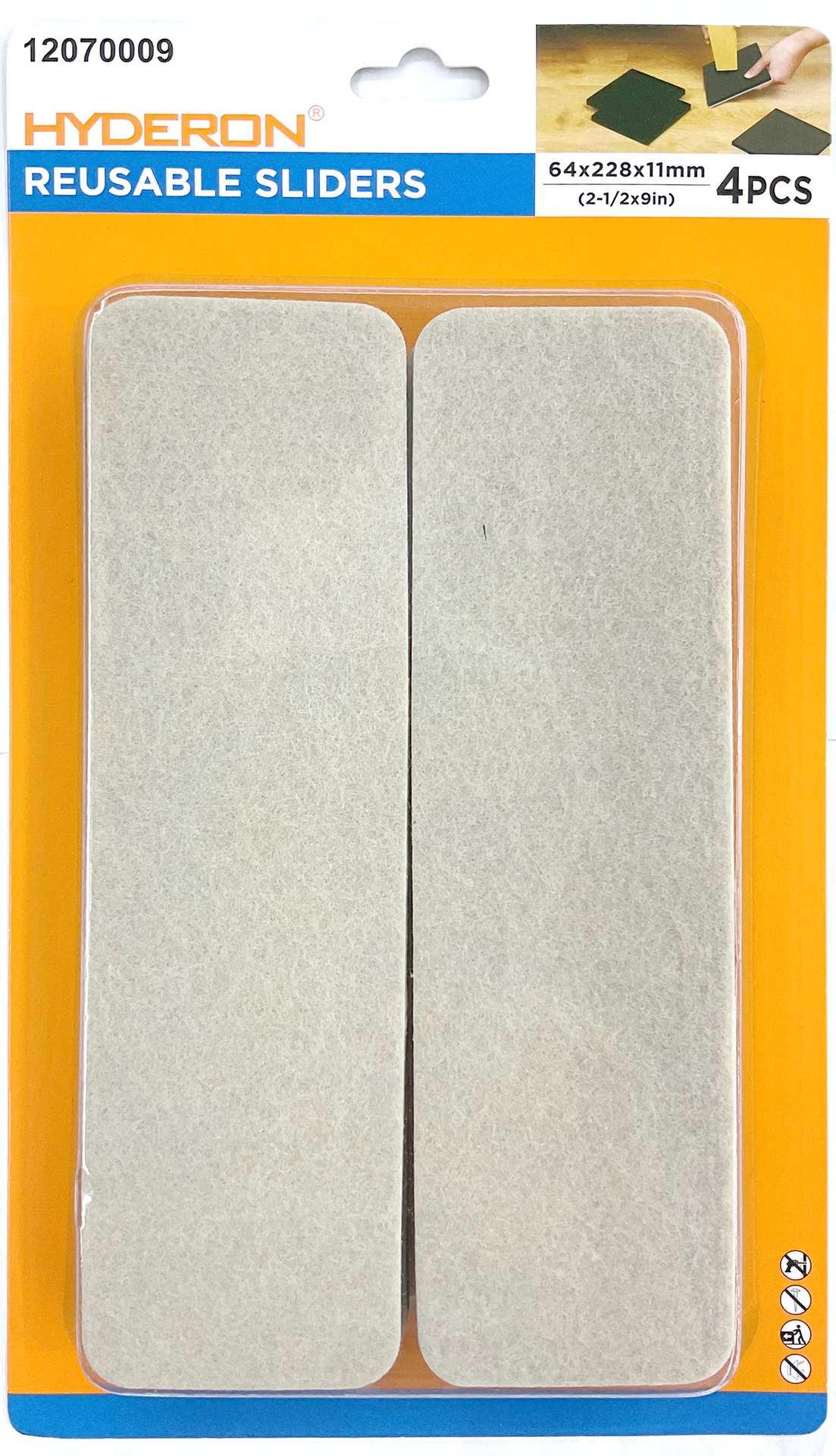 Deslizadores para muebles, 64 × 4, 4 piezas