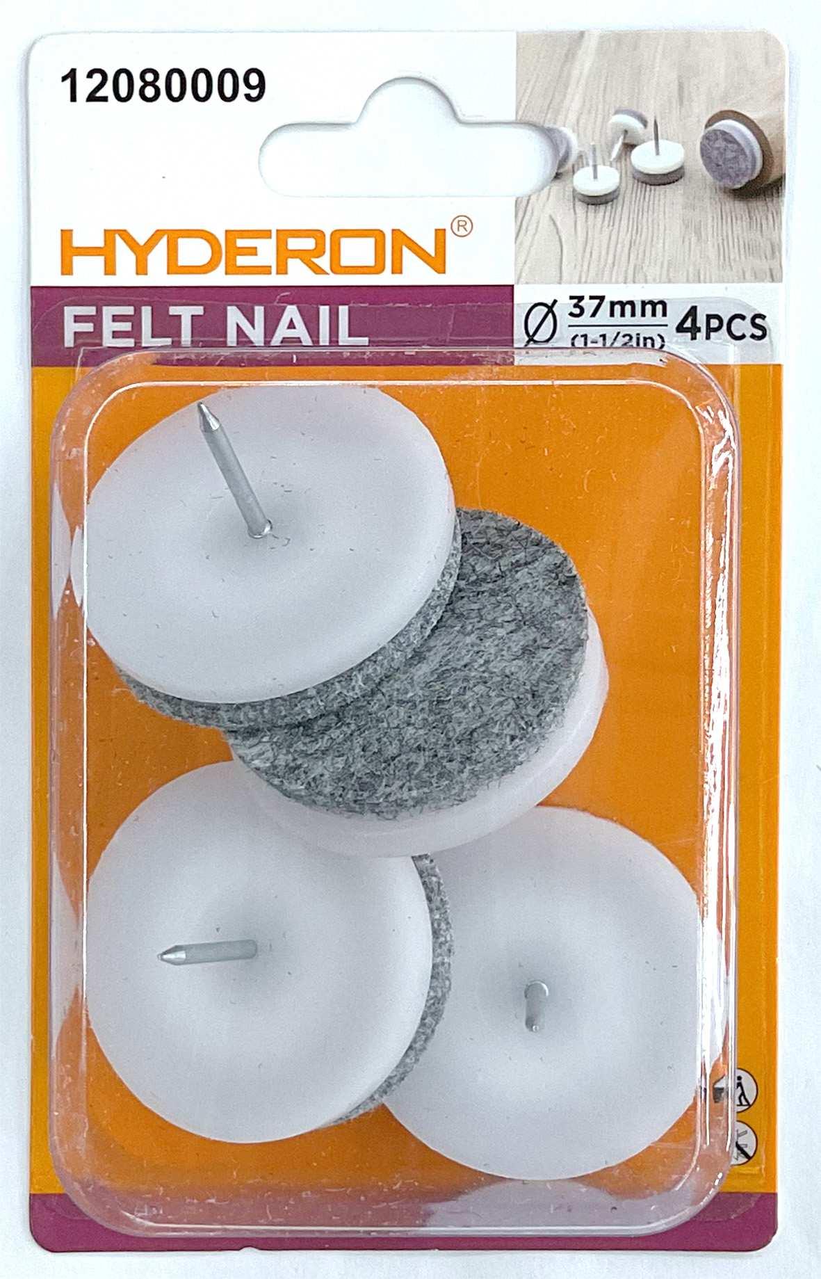 Plantilla antiperforación, 37 × 8,5 mm, 4 piezas, modelo 12080009