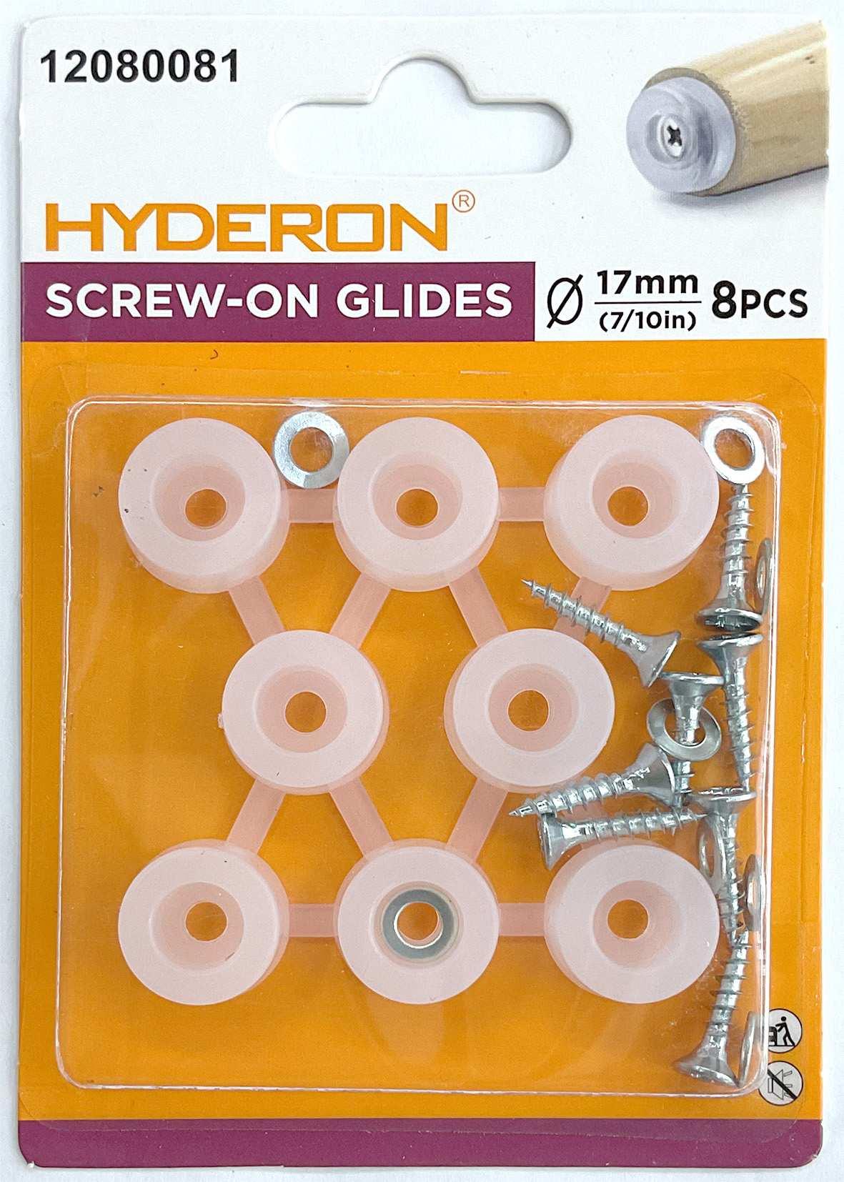 Topes para puertas, 17 × 8 mm, 8 piezas, color transparente