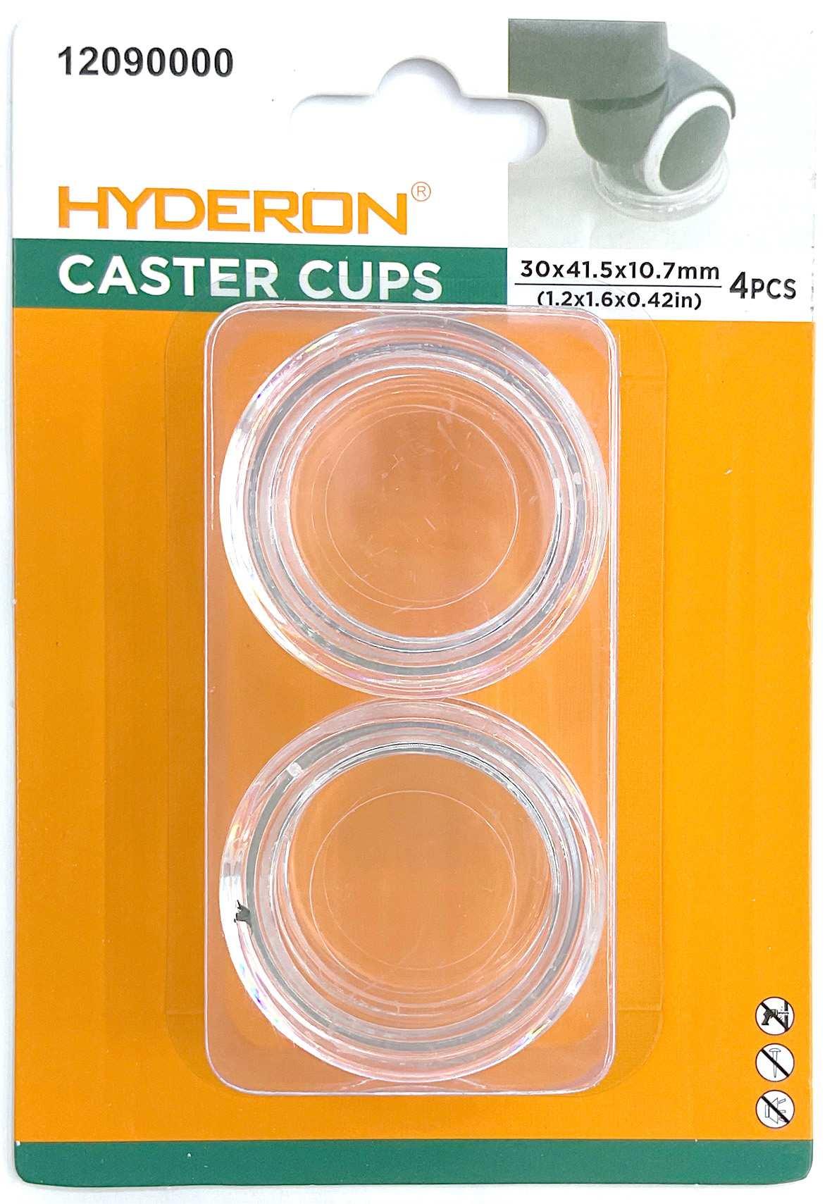 Base protectora para rueda de mueble, 30 × 41,5 × 10,7 mm, 4 piezas
