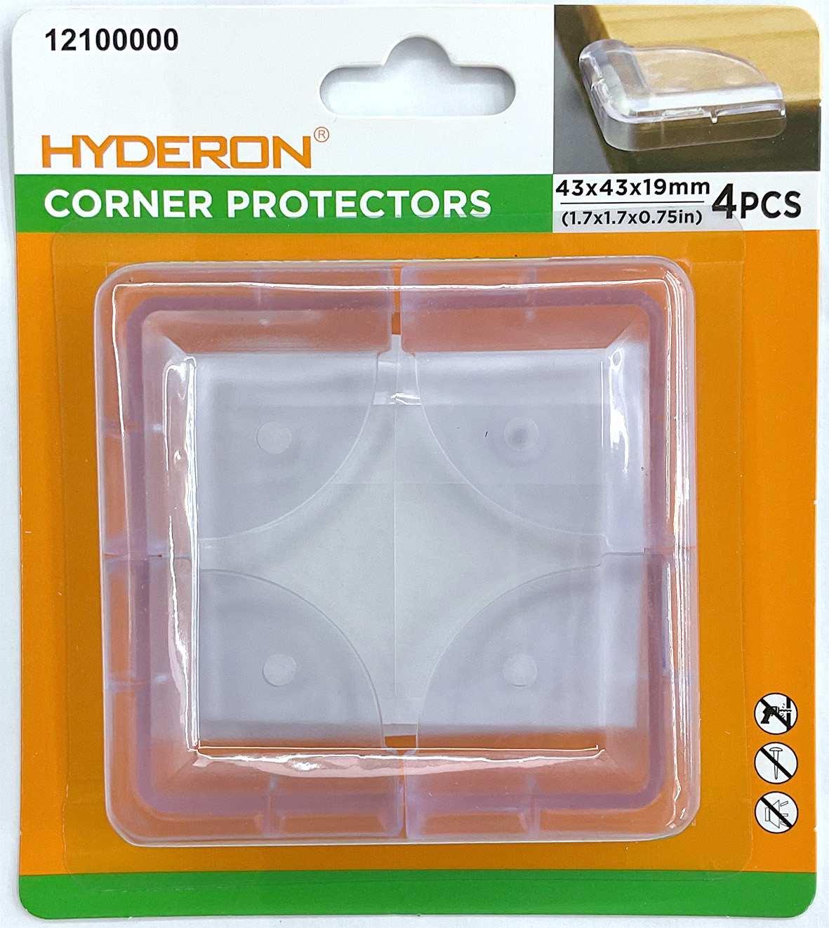 Protector de esquinas, 43 × 43 × 19 mm, 4 piezas, modelo 12100000