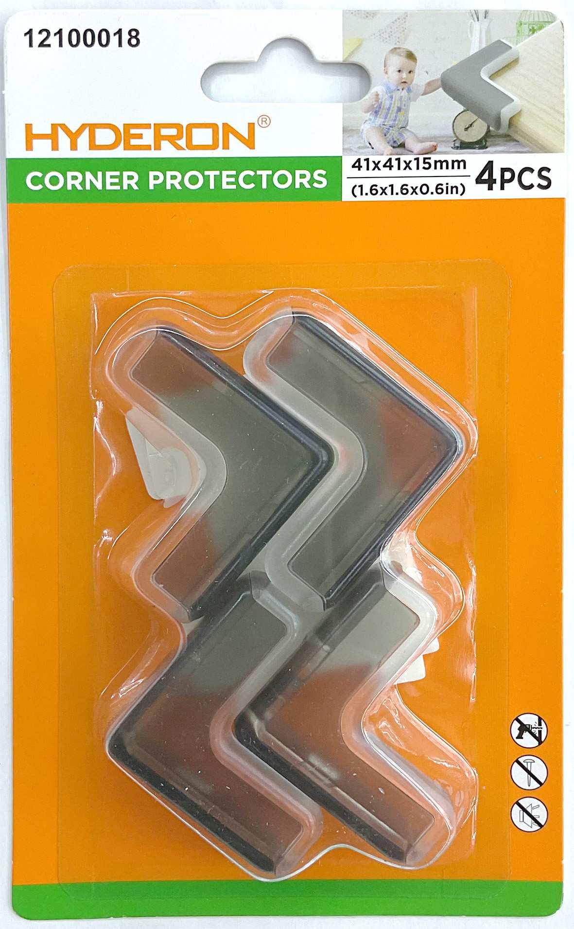 Protector de esquinas, 41 × 41 × 15 mm, 4 piezas, modelo 12100018