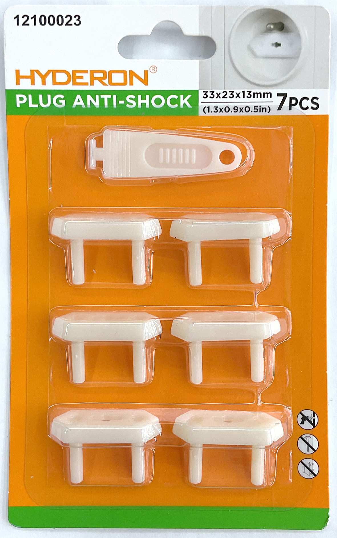 Protector para enchufe europeo de dos clavijas, 33 × 6, 1 pieza