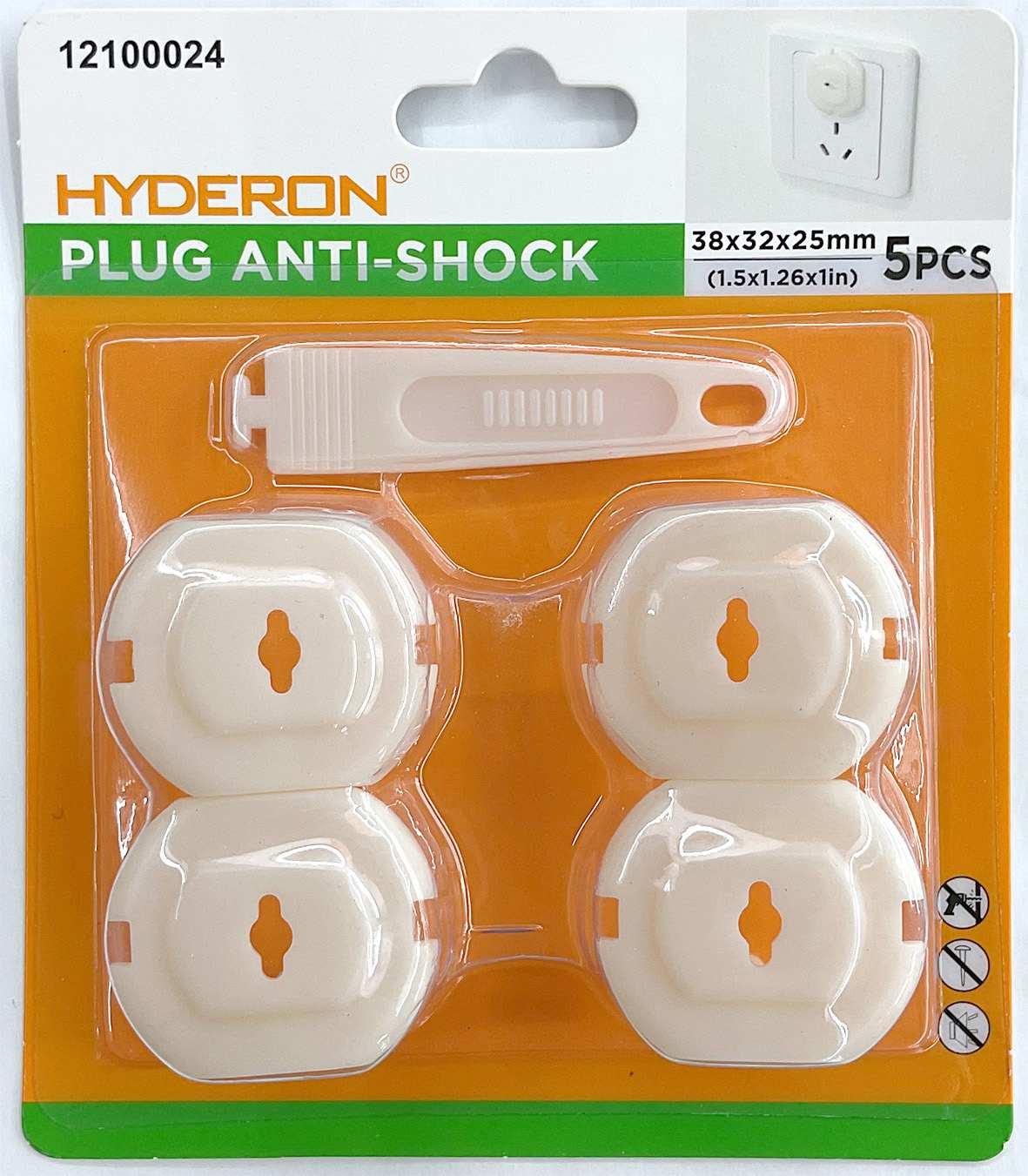 Protector para enchufe europeo de dos clavijas, 38 × 32 × 25 mm, 1 pieza