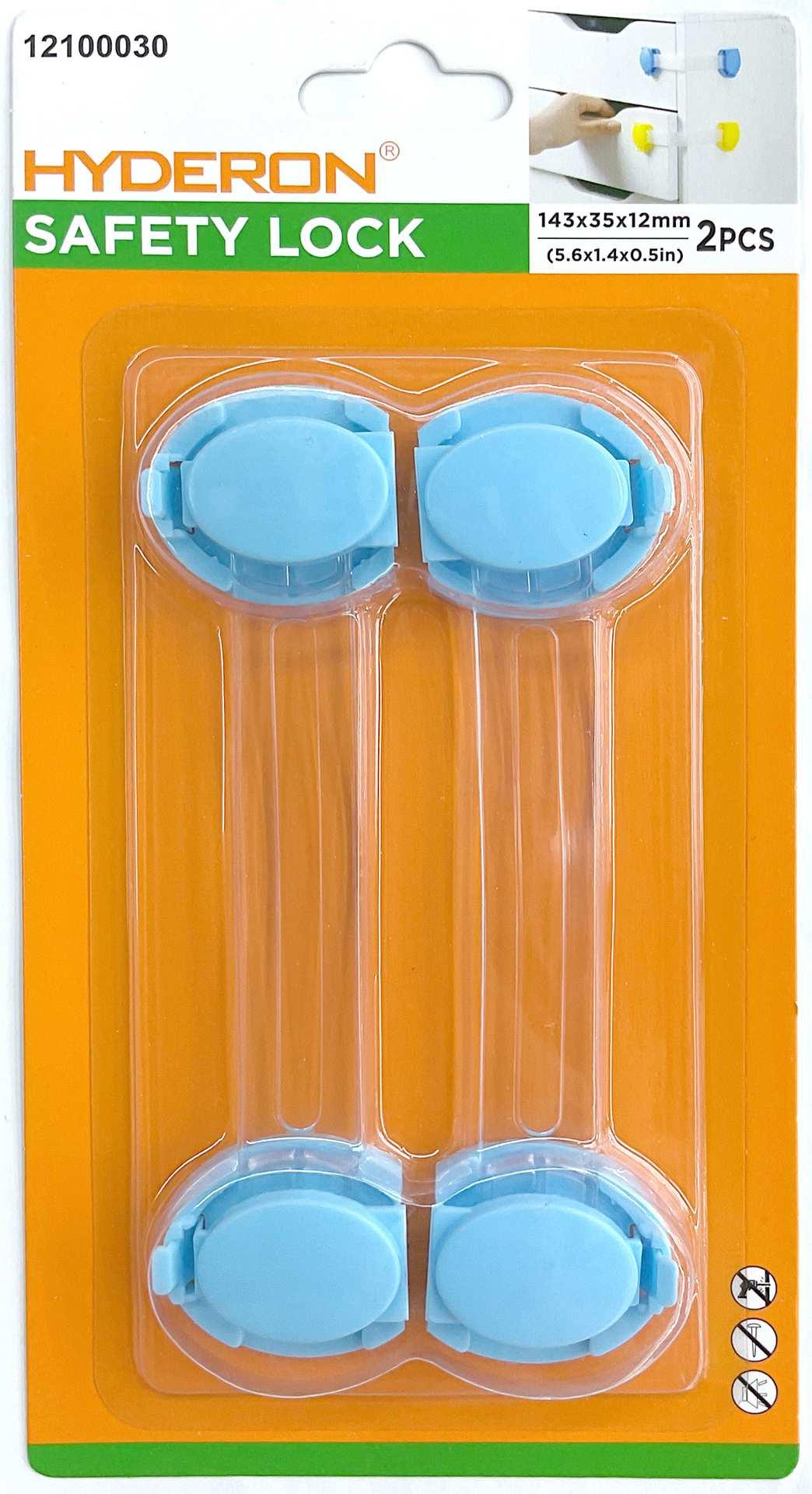 Cerradura, 143 × 35 × 12 mm, 2 piezas, color transparente, ref. 12100030