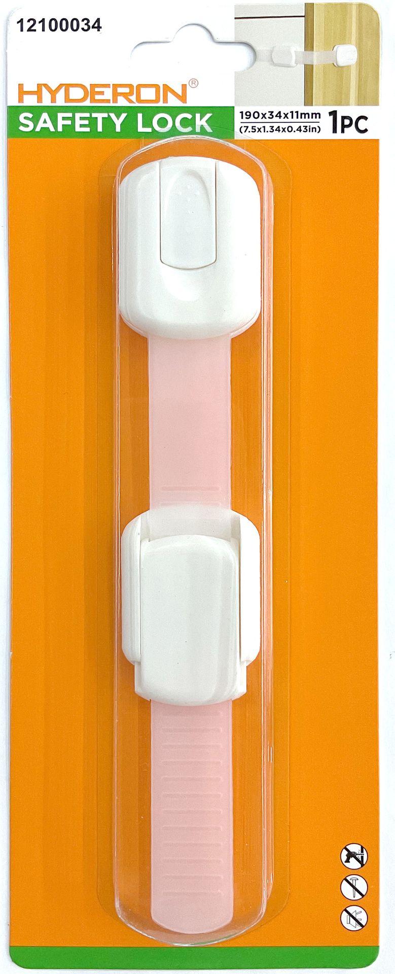 Cerradura, 190 × 34 × 11 mm, 1 pieza, color transparente