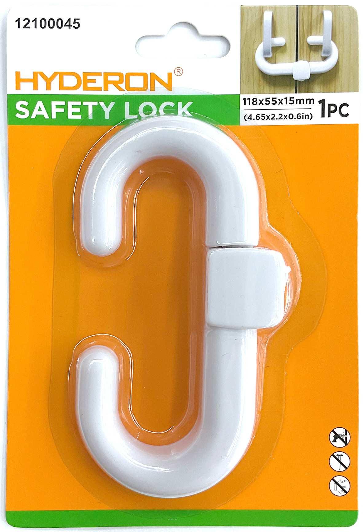 Cerradura de seguridad, 118 × 55 × 15 mm, 1 pieza