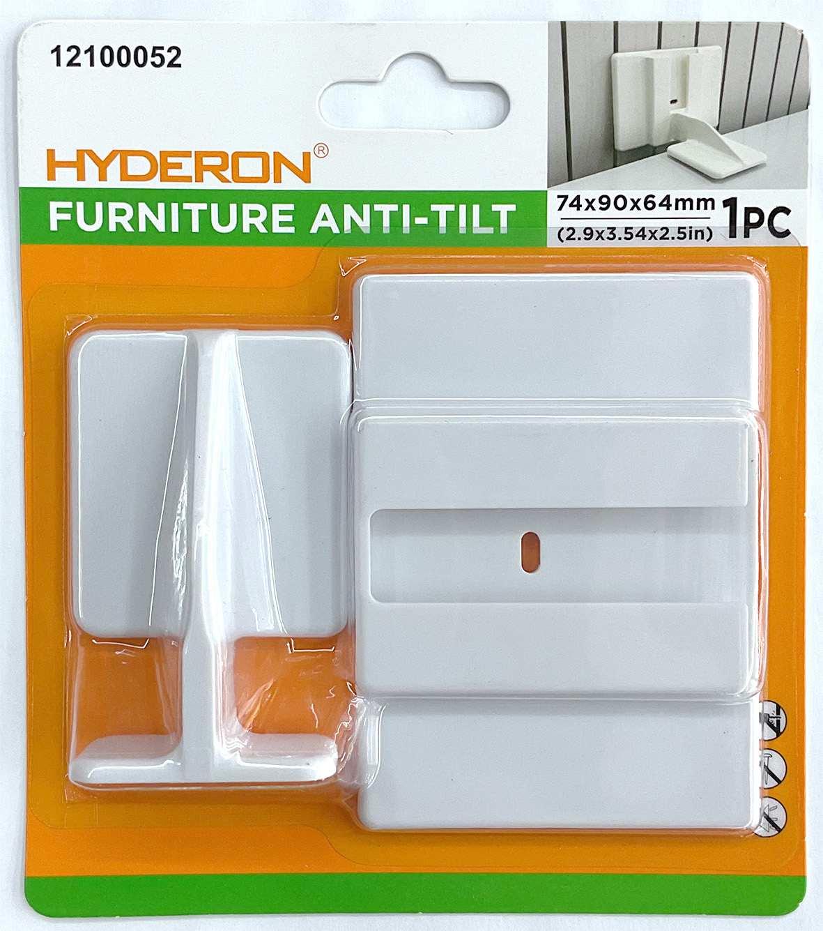 Sistema antivuelco para muebles, 74 × 90 × 64 mm, 1 pieza