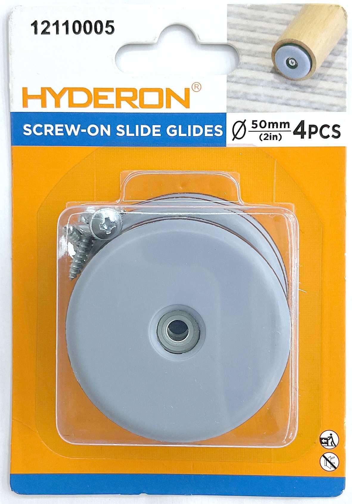 Deslizador atornillable para muebles, modelo HPT-E5000, 50 mm, 4 piezas