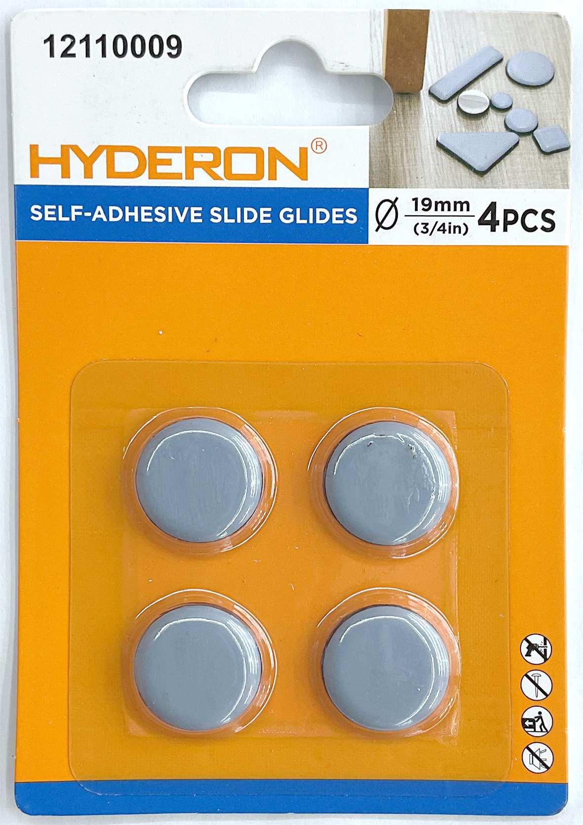 Deslizador adhesivo para muebles, 19 mm, 4 piezas