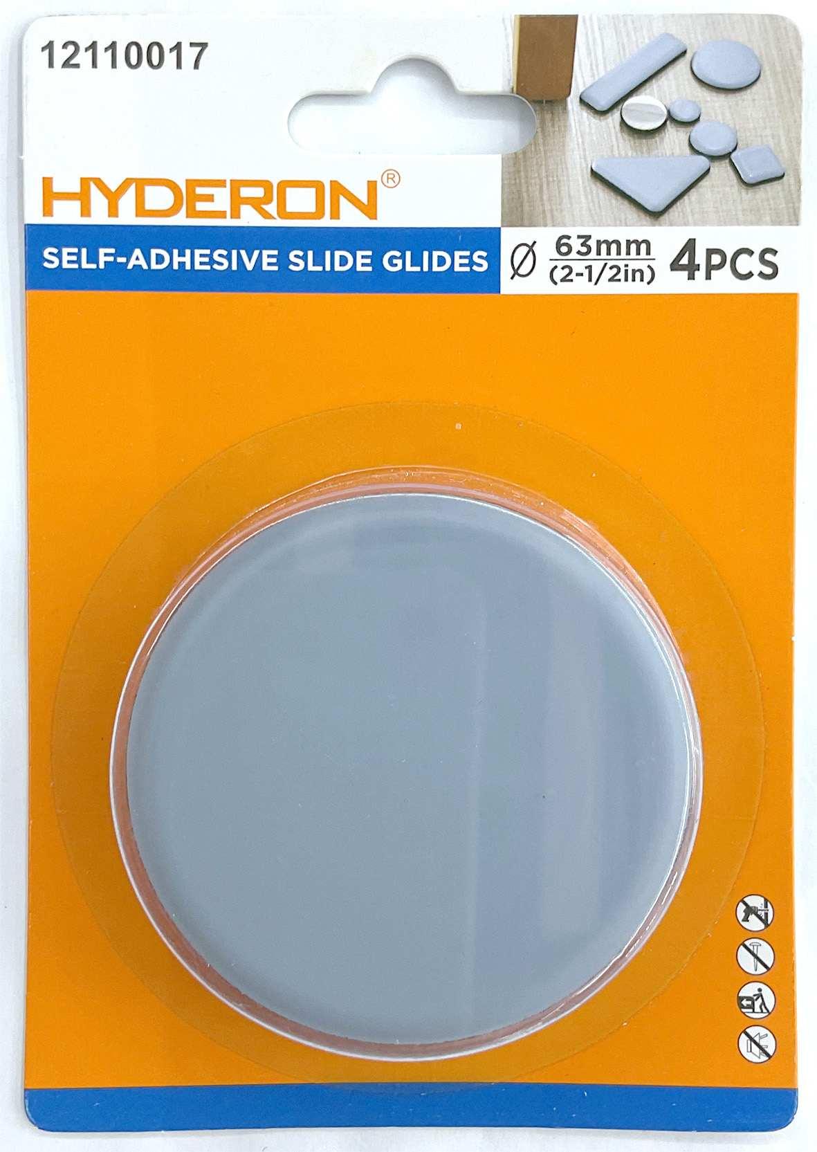 Deslizador adhesivo para muebles, 63 mm, 4 piezas