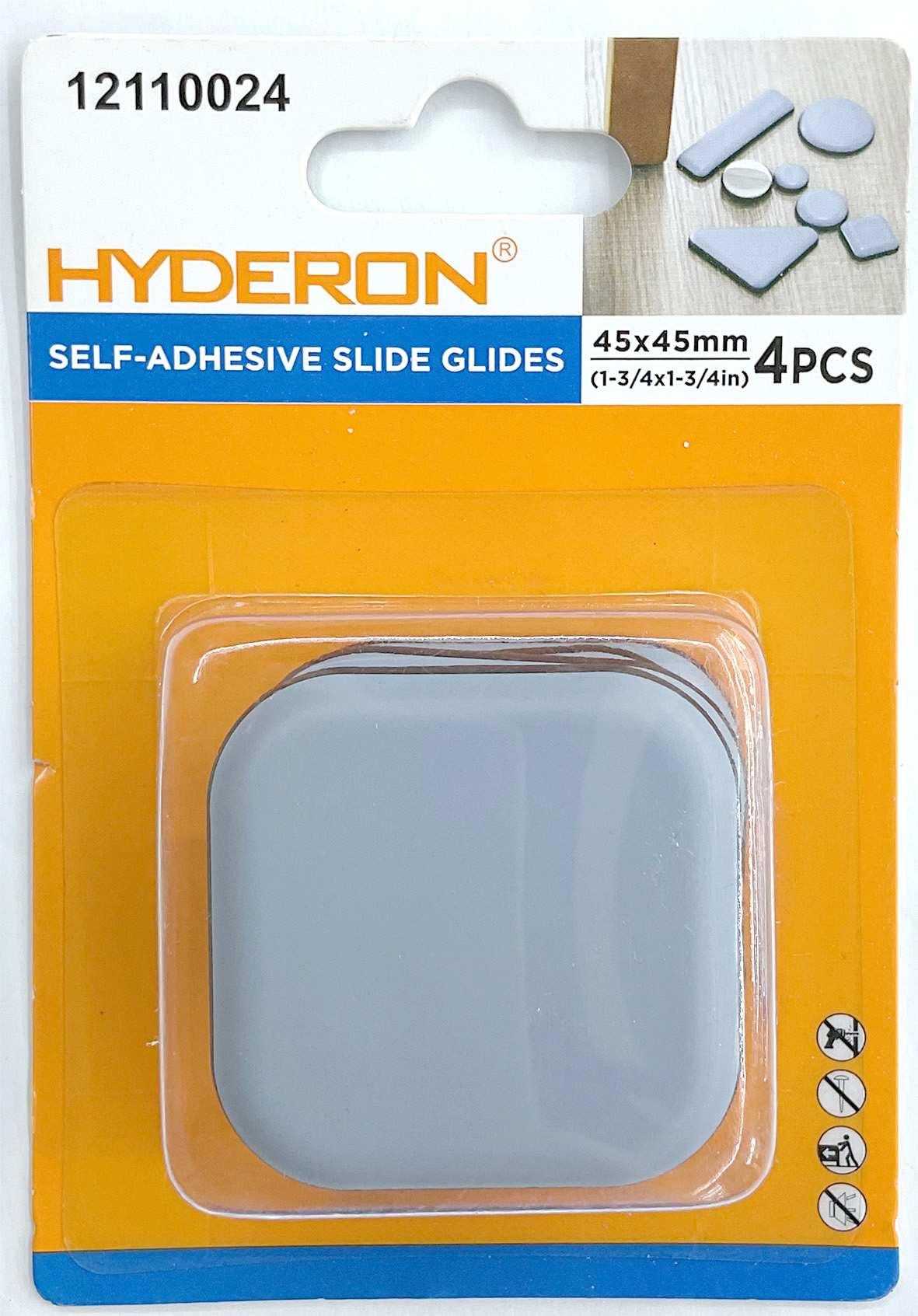 Deslizador adhesivo para muebles, 45 × 45 mm, 4 piezas