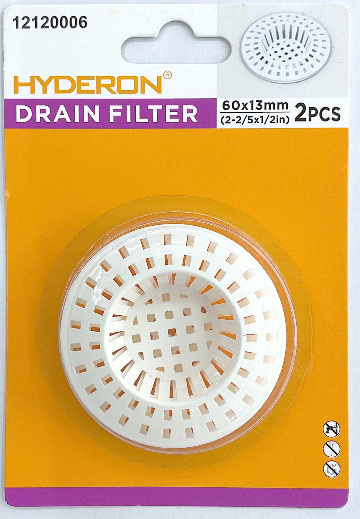 Filtro para fregadero, 60 × 13 mm, 2 piezas