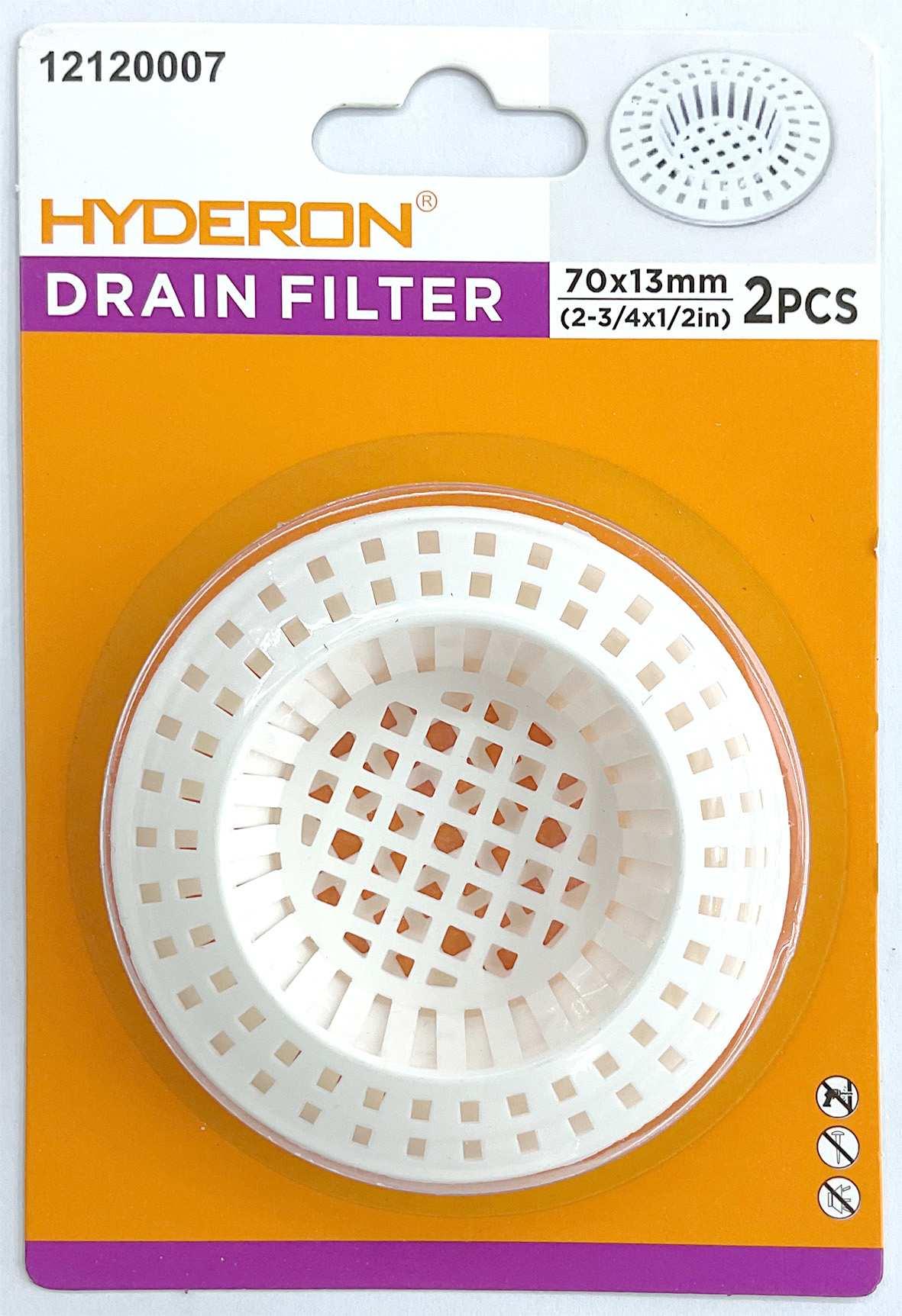 Filtro para fregadero, 70 × 13 mm, 2 piezas, ref. 12120007