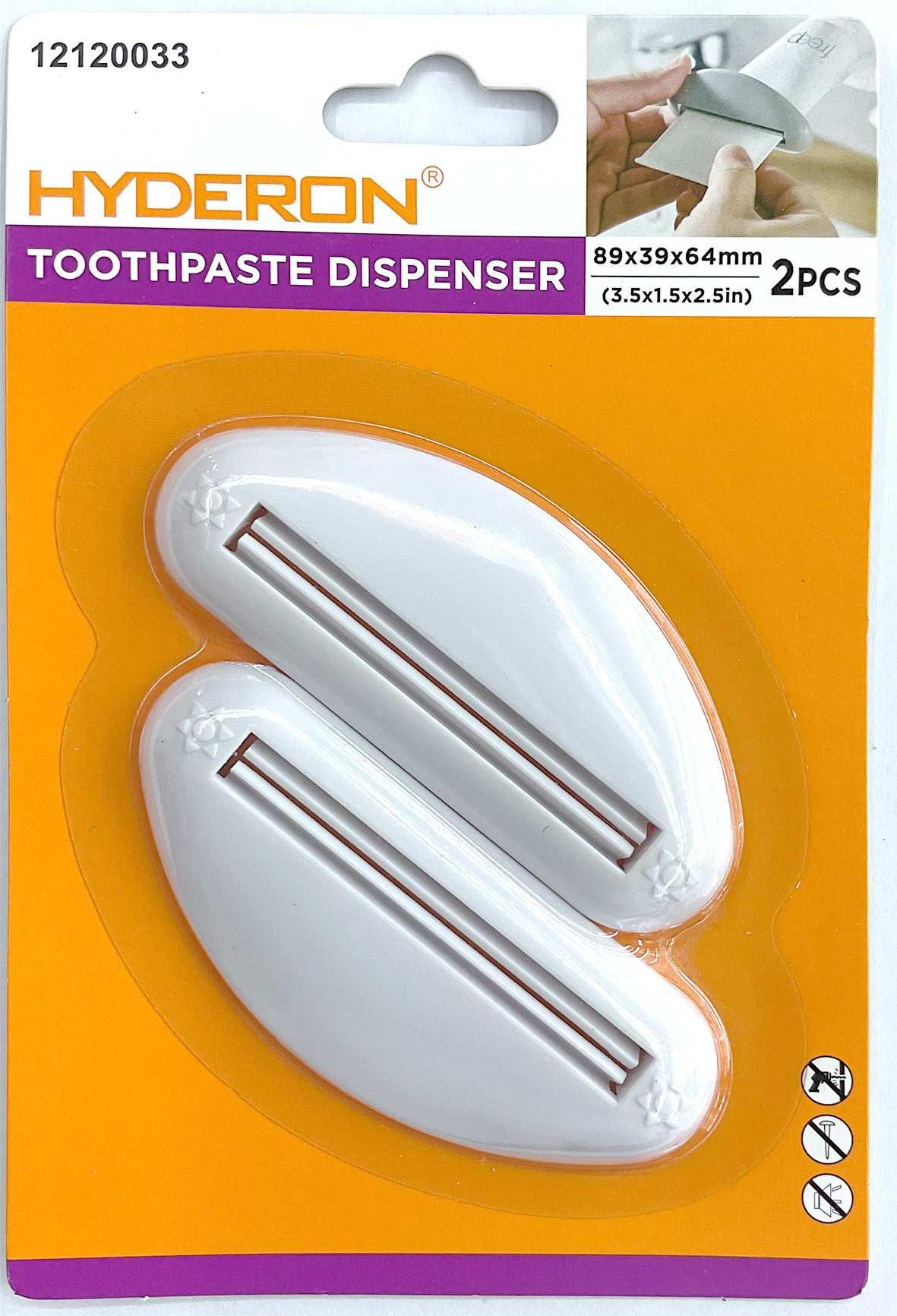 Exprimidor de pasta dental, 89 × 39 × 64 mm, 2 piezas