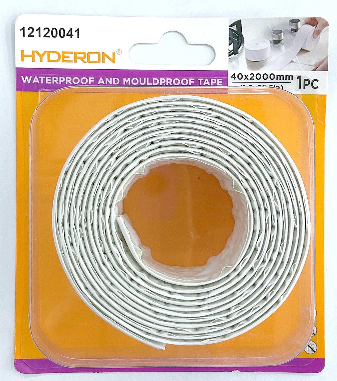 Burlete resistente al moho, 40 mm, 200 cm, color blanco