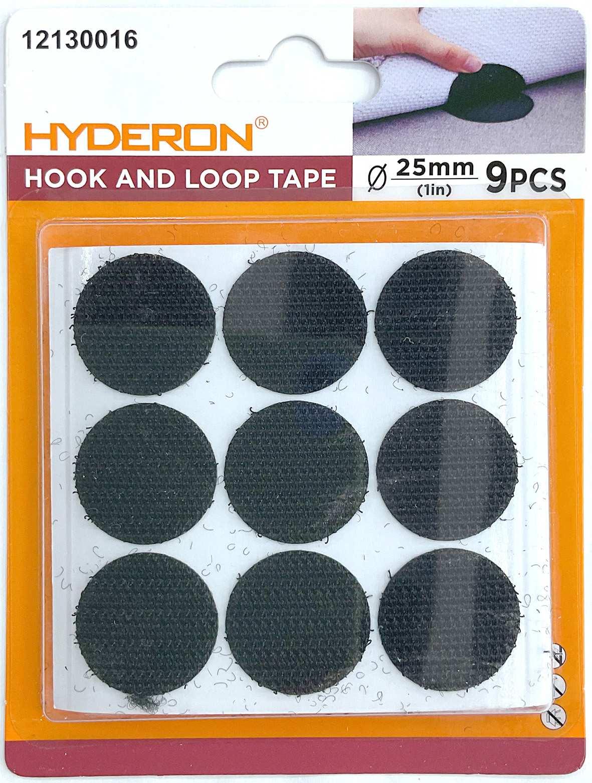 Velcro, 25 mm, 9 piezas, modelo 12130016