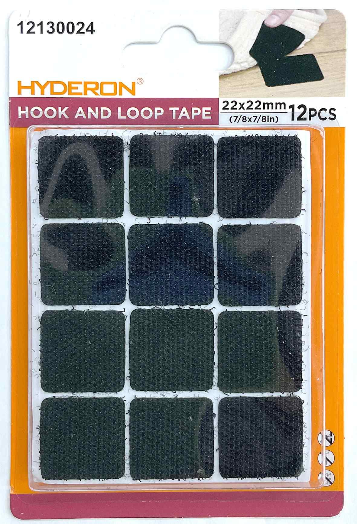 Velcro, 22 × 22 mm, 12 piezas, modelo 12130024