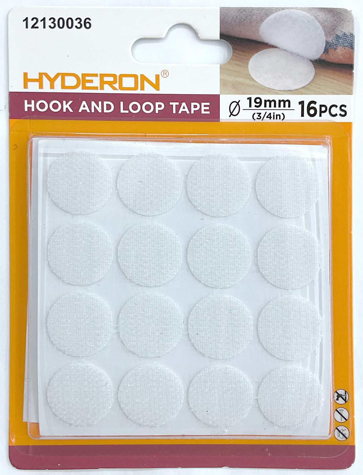 Velcro, 19 mm, 16 piezas, modelo 12130036