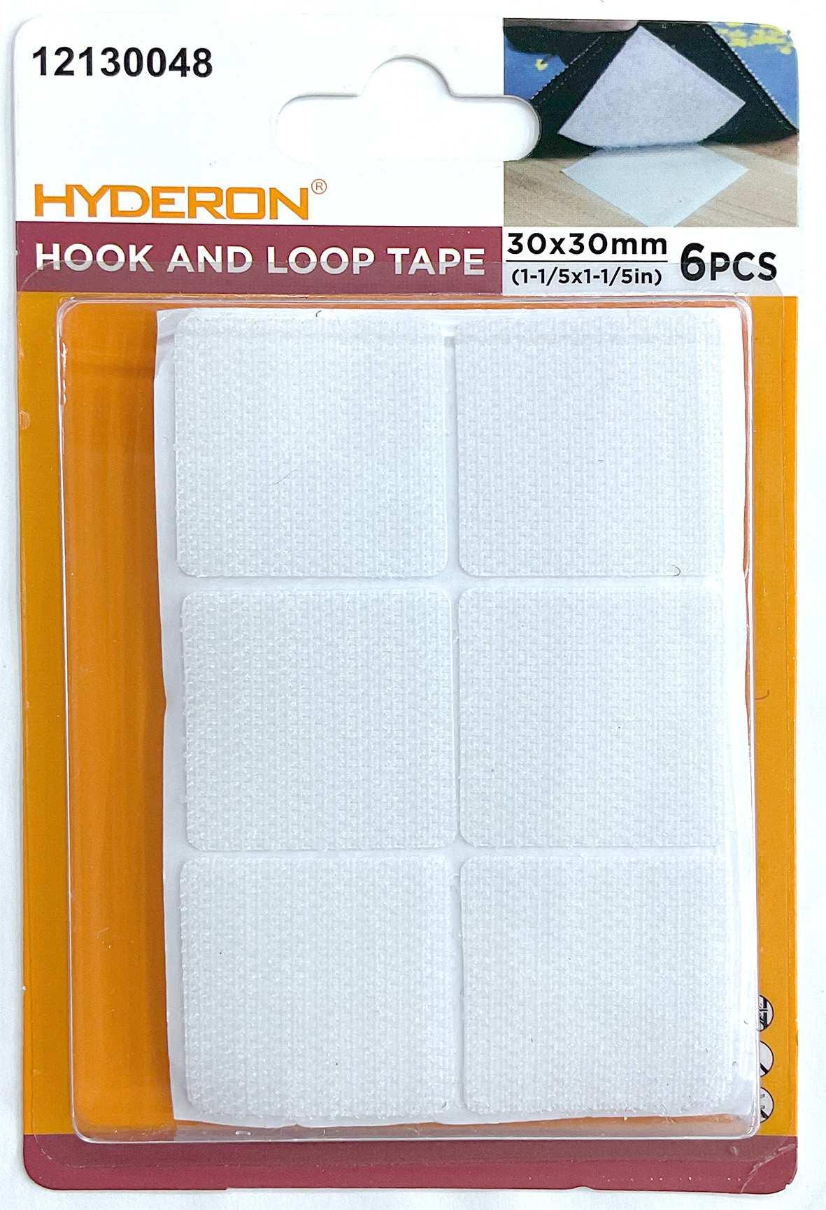 Velcro, 30 × 30 mm, 6 piezas, modelo 12130048