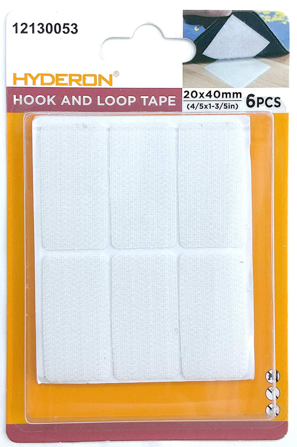 Velcro, 20 × 40 mm, 6 piezas, modelo 12130053