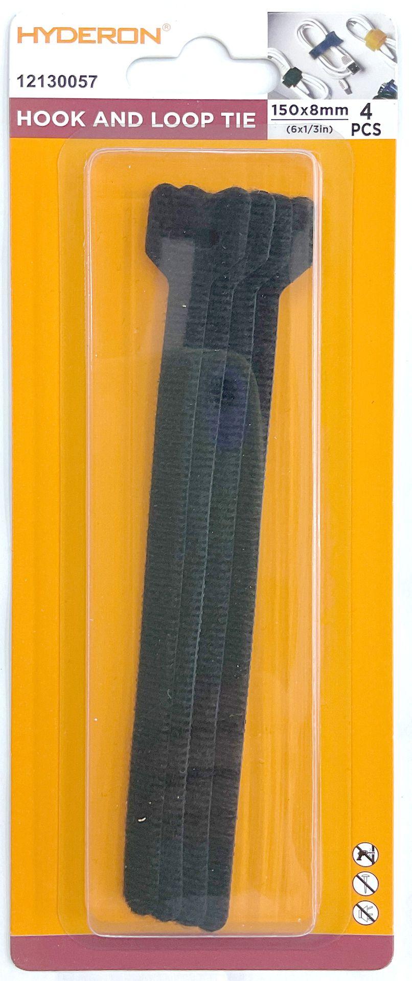 Velcro, 150 × 8 mm, 4 piezas, modelo 12130057