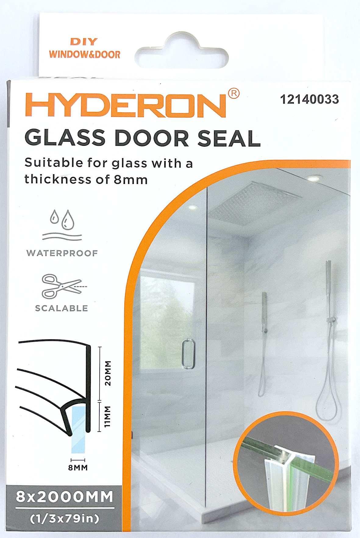 Burlete transparente para baño, 8 mm, 2 m, ref. 12140033