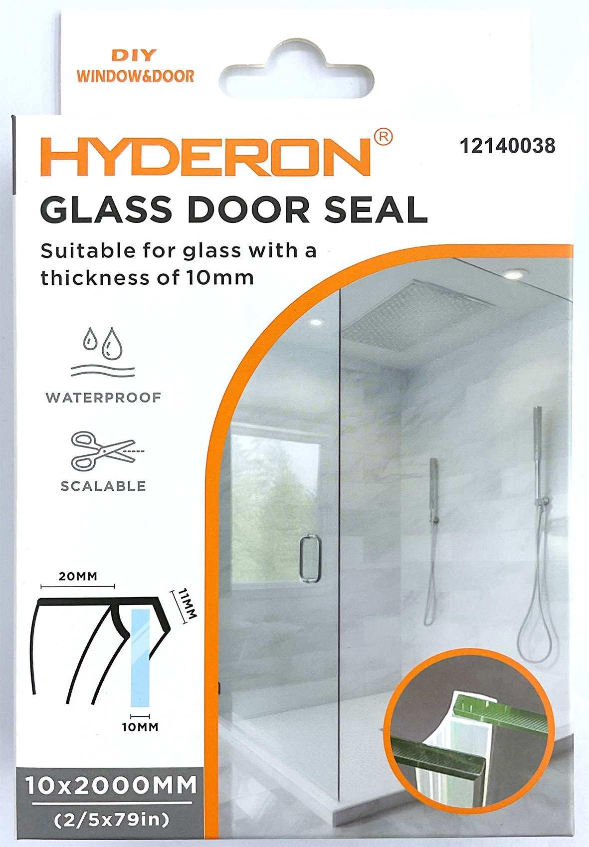 Burlete transparente para baño, 10 mm, 2 m, ref. 12140038