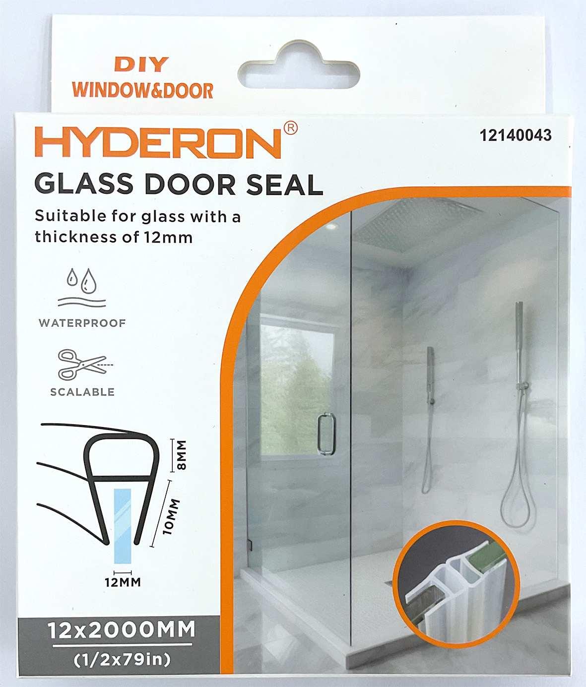 Burlete transparente para baño, 12 mm, 2 m, ref. 12140043