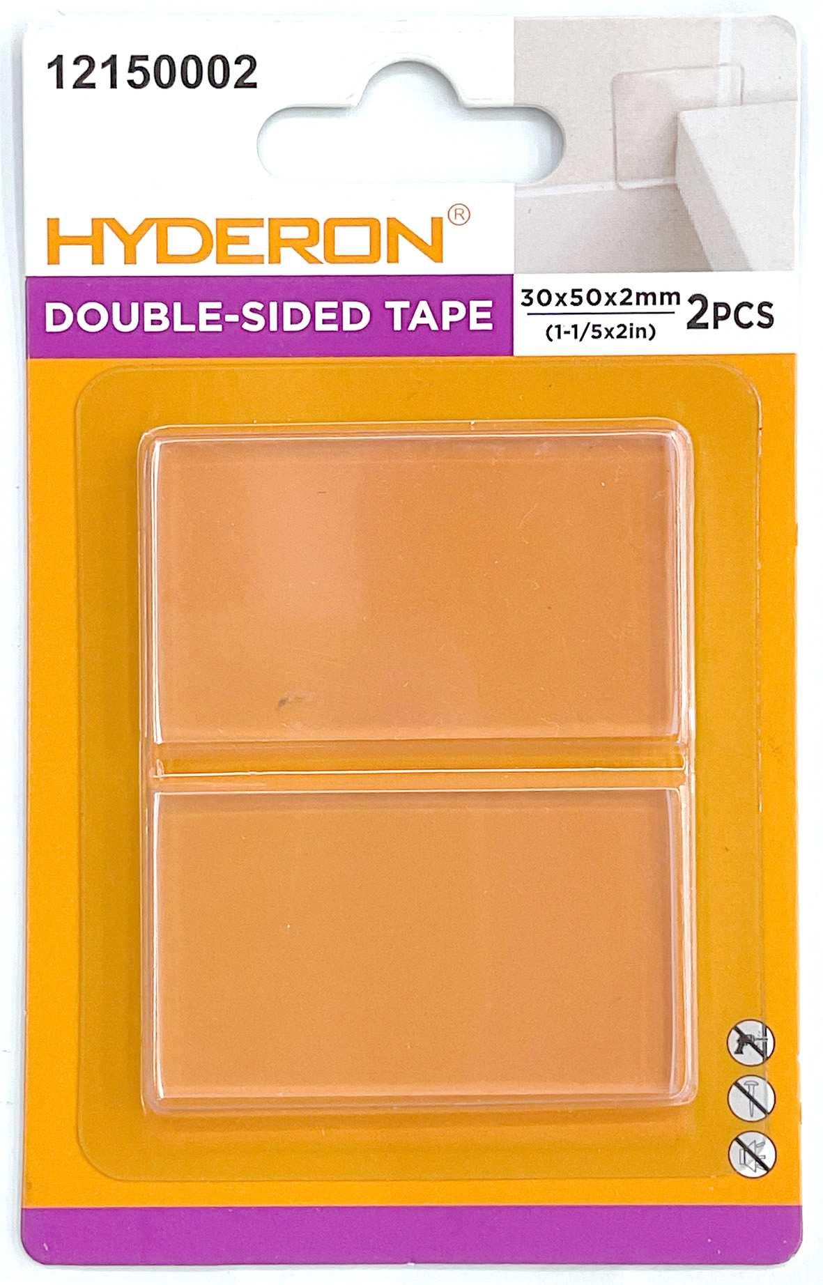 Almohadilla adhesiva transparente de PU, 30 × 50 × 2 mm, 2 piezas