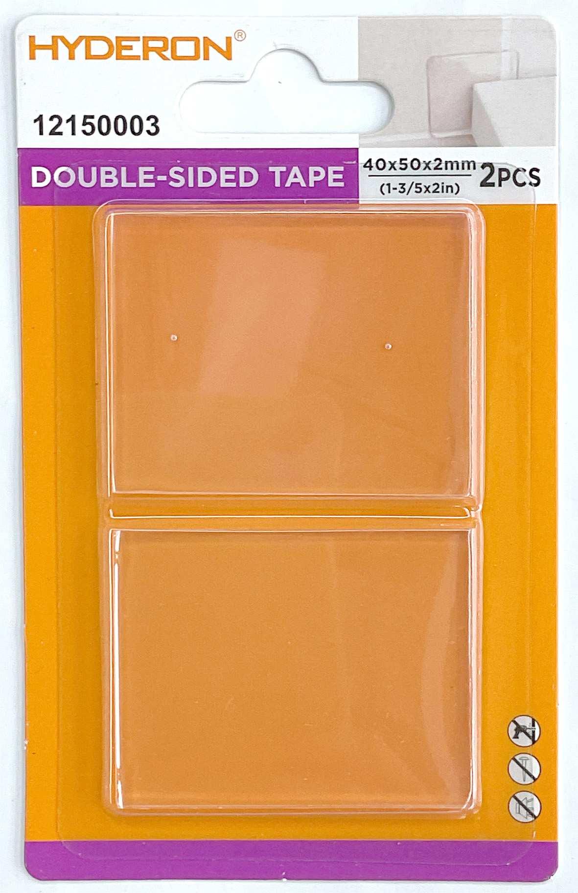 Almohadilla adhesiva transparente de PU, 40 × 50 × 2 mm, 2 piezas